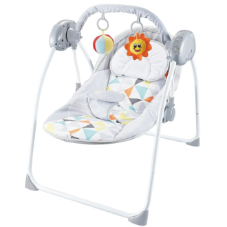 Electric Swing for 0-36 Months Babies, Light Grey