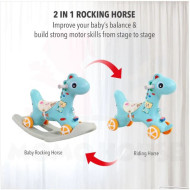 2 in 1 Rocking Horse Rider | Push Car | Rocker | Pony Trojan Toys | Children's Rocking Horse